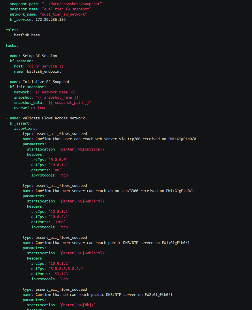 A Hands-on Guide to Multi-Tiered Firewall Changes with Ansible and Batfish (Part 3)